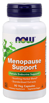 NOW Menopause Support,Менопауза Саппорт (Поддержка менопаузы) - 90 капсул