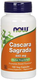 NOW Cascara Sagrada, Каскара Саграда 450 мг - 100 капсул
