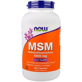МСМ (Метилсульфонилметан) Сера органическая  1000 мг - 240 капсул