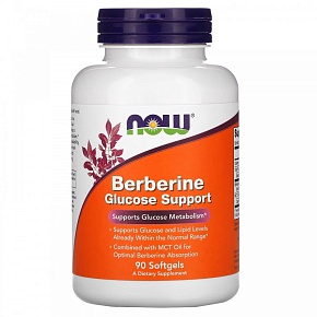 Берберин поддержка глюкозы  90 гелиевых капсул (Berberine Glucose Support)
