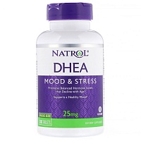 Natrol ДГЭА (DHEA), настроение и стресс, 25 мг, 300 таблеток