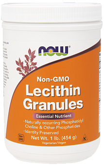 NOW Lecithin Granules, Лецитин Гранулы - 454 гр.