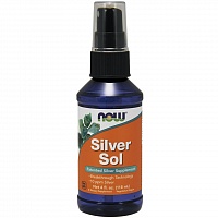 NOW Silver Sol, Коллоидное Серебро Спрей - 118 мл