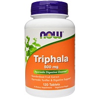 NOW Triphala, Трифала Экстракт 500 мг - 120 таблеток