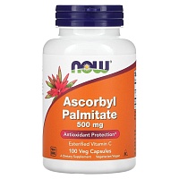 Ascorbyl Palmitate 500 mg  Аскорбил Пальмитат 500 мг.(Этерифицированный витамин С)   100 капсул