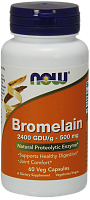 NOW Bromelain, Бромелаин 500 мг - 60 капсул