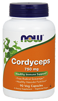 NOW Cordyceps, Кордицепс 750 мг - 90 капсул