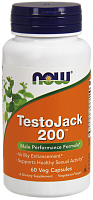 NOW TestoJack 200, Тесто Джек, Тонгкат Али 200 мг - 60 капсул