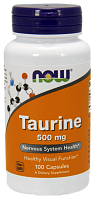NOW Taurine, Таурин 500 мг - 100 капсул