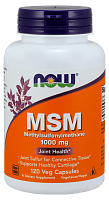 NOW MSM, МСМ, Метилсульфонилметан (сера органическая)1000 мг - 120 капсул