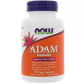 NOW Adam, Адам, Витамины для Мужчин Комплекс - 90 капсул