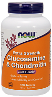 Глюкозамин и Хондроитин Экстра, NOW Glucosamine & Chondroitin Extra  - 120 таблеток