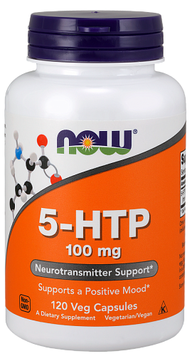 NOW 5-HTP 5-ГидроксиТриптофан 100 мг - 120 капсул