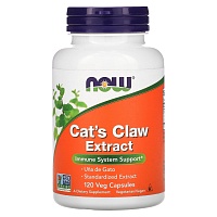 NOW Cat's Claw Extract  Кошачий Коготь экстракт 334 мг - 120 капсул