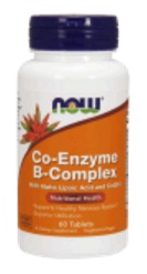 NOW  B-Complex Co-Enzyme,  Б-Комплекс Ко Энзим - 60 капсул