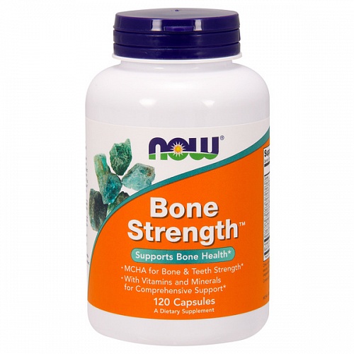 NOW Bone Strength, Крепкие Кости - 120 капсул