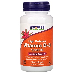 Vitamin D3  1000 iu Витамин Д3 1000 м.е - 180 капcул