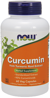 NOW Curcumin, Куркумин 665 мг - 60 капсул