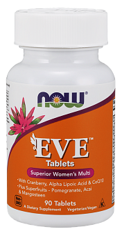 NOW Eve, Ева, Витамины и Менералы для Женщин (с Железом) - 90 таблеток