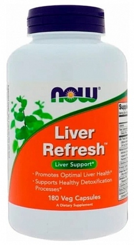 NOW Liver Refresh (Liver Detoxifier), Ливер Рефреш - 180 капсул