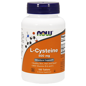 NOW L-Cysteine, L-Цистеин 500 мг - 100 таблеток