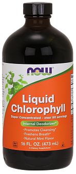 NOW Chlorophyll Liquid, Хлорофилл Жидкий - 473 мл