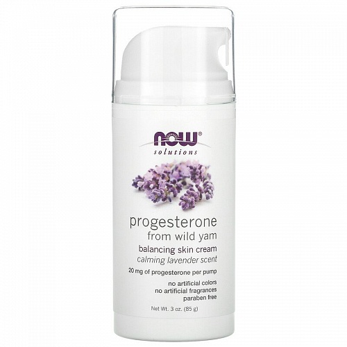 NOW Progesterone Cream, Прогестерон Крем с ароматом лаванды - 85 г
