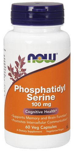 NOW Phosphatidyl Serine, Фосфатидил Серин 100 мг - 60 капсул