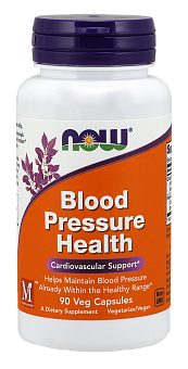 NOW Blood Pressure Health, Артериальное давление в норме - 90 капсул
