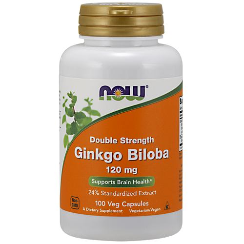 NOW Ginkgo Biloba, Гинкго Билоба Экстракт 120 мг - 100 капсул