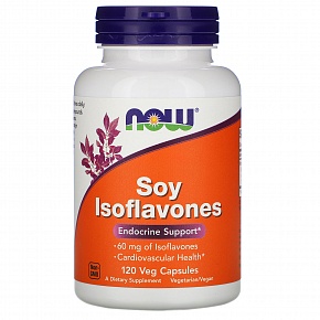 NOW Soy Isoflavones, Изофлавоны Сои 150 мг - 120 капсул