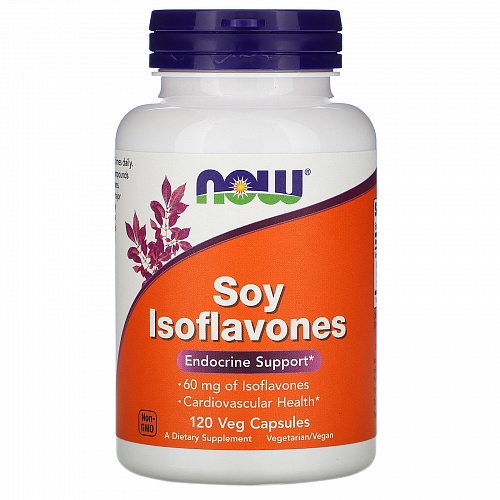 NOW Soy Isoflavones, Изофлавоны Сои 150 мг - 120 капсул