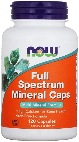 NOW Full Spectrum Minerals, Комплекс Минералов - 120 капсул