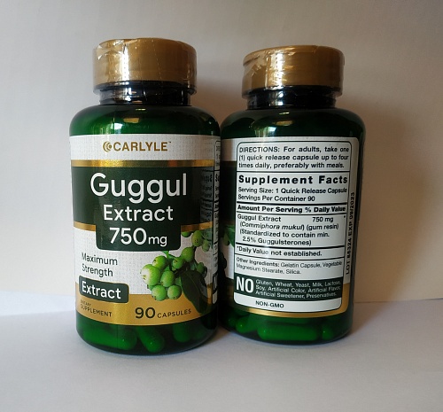 Guggul, Гуггул Экстракт 750 мг - 90 таблеток