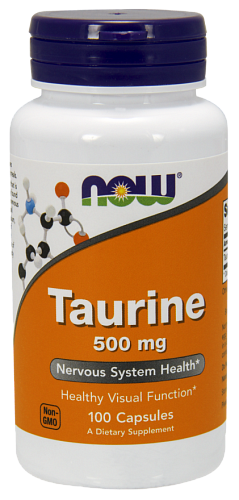 NOW Taurine, Таурин 500 мг - 100 капсул