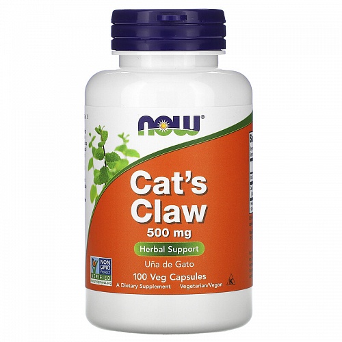NOW Cat's Claw  Кошачий Коготь 500 мг - 100 капсул