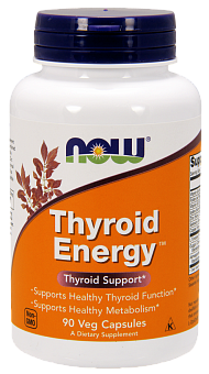 NOW Thyroid Energy, Тироид Энерджи - 90 капсул